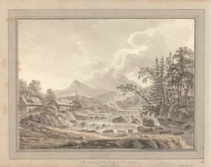 Vues en Angleterre, Écosse et Pays de Galles : Tour en Écosse ; Jonction de la Lochy et de la Dochart près de Killin - Amos Green