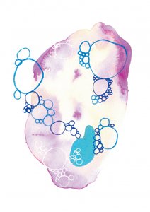 Bulles abstraites et douces - Amy Louise Baker