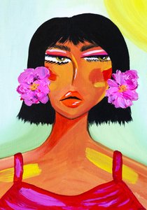 Portrait floral éclatant - Amy Straley