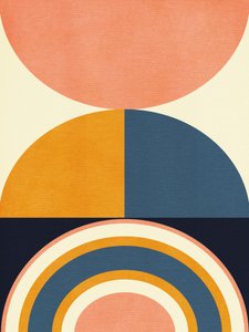 Rainbow Plus Shapes  Bleu moutarde 10