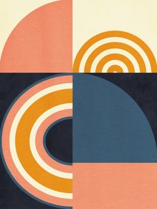 Rainbow Plus Shapes  Bleu moutarde9 - Ana Rut Bre