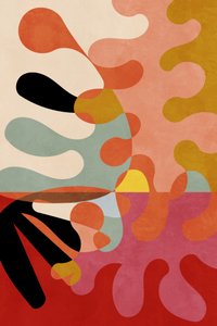 Couleurs chaudes - Géométrie Bauhaus 5