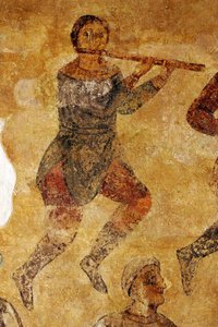 Musiciens et acrobates (détail)