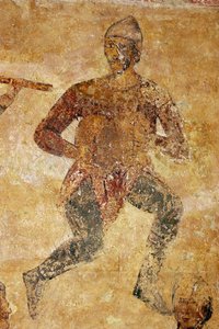 Musiciens et acrobates (détail)