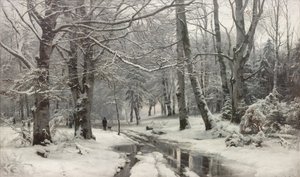 Dégel dans une forêt de hêtres - Anders Andersen Lundby