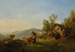 Laitières avec des vaches - Anders Askevold