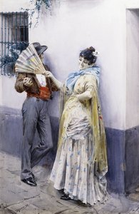 Flirtation, 1885 - Anders Leonard Zorn