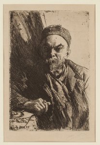 Portrait du poète Paul Verlaine (1844-1896)