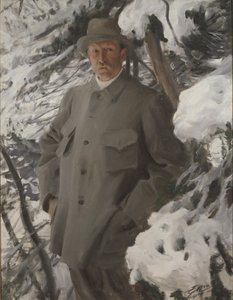 Le peintre Bruno Liljefors, 1906