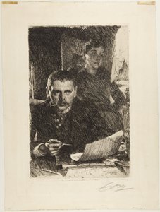 Zorn et son épouse - Anders Leonard Zorn