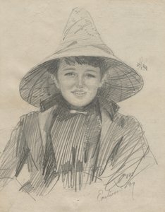 Ada Lymon (Femme avec un grand chapeau) - Anders Leonard Zorn
