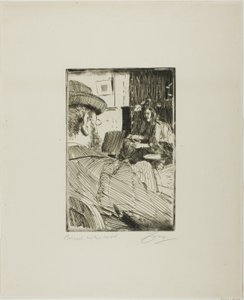 Albert Besnard et son modèle