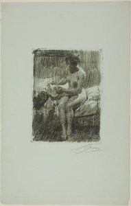 Modèle lisant - Anders Leonard Zorn