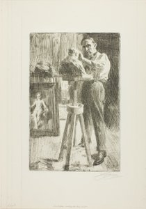 Prince Paul Troubetzkoy I (en pied) - Anders Leonard Zorn
