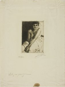 Modèle assis - Anders Leonard Zorn