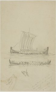 Croquis du voilier du capitaine Anderson