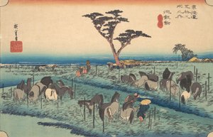 Chiriu, Station No. 40, vers 1834 - Ando Hiroshige