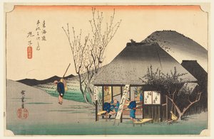 Maison de thé Mariko, dans Les Cinquante-trois stations de la route Tokaido