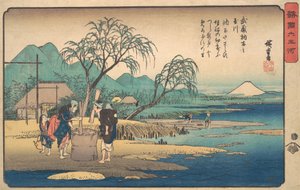 Musashi: Chofu no Tamagawa, vers 1833