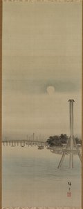 Scène nocturne sur la rivière Sumida, 1800s - Ando Hiroshige