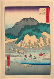Okitsu de la série 53 Stations de Tokaido - Ando Hiroshige