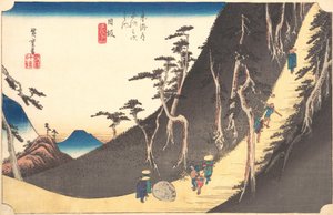 Station Vingt-six : Nissaka, Sayo no Nakayama, des Cinquante-trois Stations de..., vers 1833-34