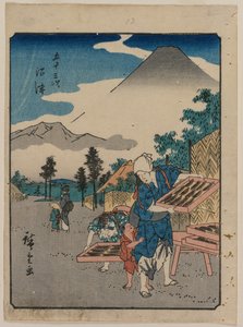 Les Cinquante-Trois Stations du Tokaido : Numazu, vers 1850