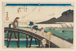 Gravure sur bois - Kakegawa Akibayama enbo