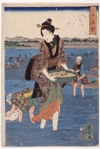 (Grande figure féminine en vadrouille) - Ando or Utagawa Hiroshige