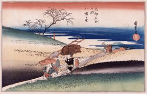 Au village de Yase, de la série "Lieux célèbres de Kyoto"