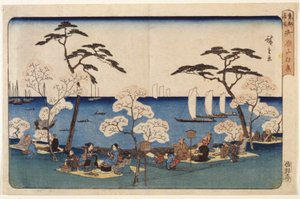 Fleurs de Cerisier à Uyeno - Ando or Utagawa Hiroshige
