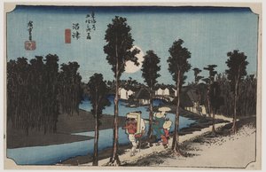 Crépuscule - Ando or Utagawa Hiroshige