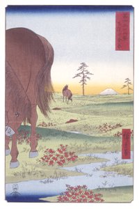 Plaine de Kogane dans la province de Shimōsa - Ando or Utagawa Hiroshige
