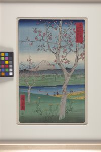 Koshigaya dans la province de Musashi - Ando or Utagawa Hiroshige