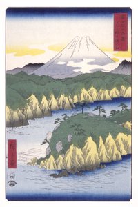 Lac à Hakone - Ando or Utagawa Hiroshige