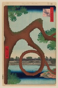 Pin de lune, Ueno - Ando or Utagawa Hiroshige