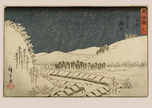 N° 21 Mariko, Période Edo, vers 1840 (gravure sur bois sur papier) - Ando or Utagawa Hiroshige