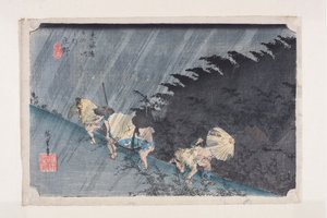 Shōno : Pluie battante - Ando or Utagawa Hiroshige