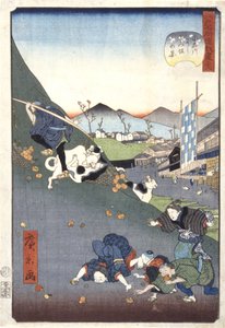 Vue de Nishitomizaka à Koishikawa (38) - Ando or Utagawa Hiroshige