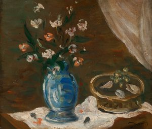 Nature morte aux fleurs - Vase bleu - Andre Derain