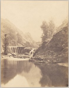 Paysage avec cascade - André Giroux