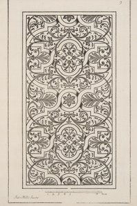 Design pour Parterre, du Théâtre des Plans et Jardinages, pub.1652 (gravure)