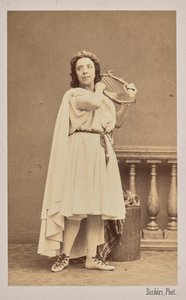 Portrait de la chanteuse et compositrice Pauline Viardot 1821-1910, 1862