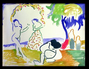 Baigneurs, vers 1905 (aquarelle sur papier) - Andre Derain