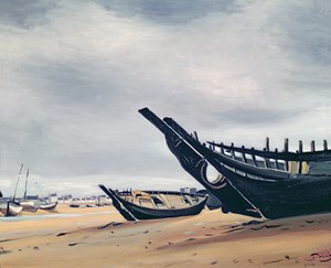 Bateaux sur la plage de Camaret - Andre Derain