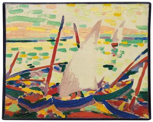Boats on the Beach at Collioure ; Bateaux sur la plage a Collioure - Andre Derain