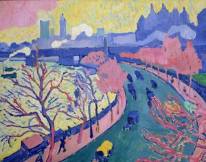 Pont de Charing Cross, vers 1906 (huile sur toile) - Andre Derain