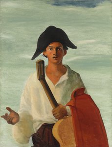 Arlequin tenant une guitare, vers 1930 (huile sur toile) - Andre Derain
