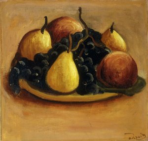 Pears, Peaches and Grapes ; Poires, Peches et Raisins - Andre Derain