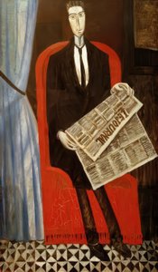 Portrait d’un homme inconnu au journal - Andre Derain